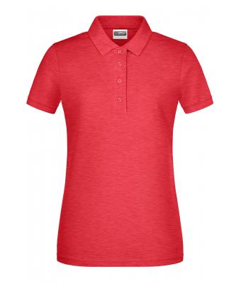 Damen Ladies' Basic Polo Carmine-red-melange 8478