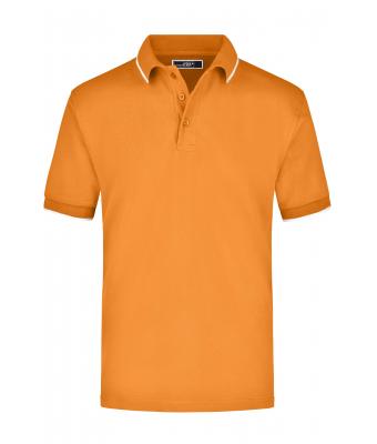 Herren Polo Tipping Orange/white 7207