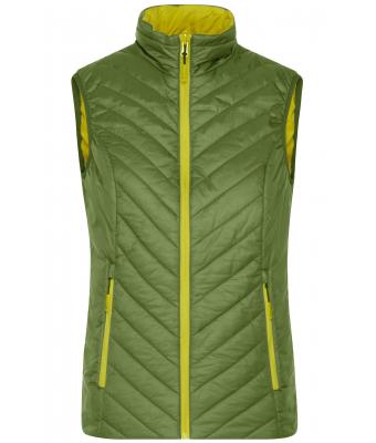 Donna Ladies' Lightweight Vest Jungle-green/acid-yellow 8269