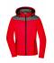 Damen Ladies' Winter Jacket Red/anthracite-melange 8492
