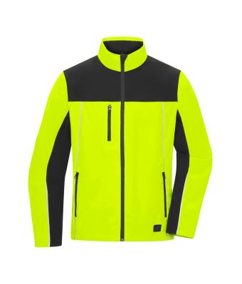 Unisex Signal-Workwear Jacket Neon-yellow/black 11164