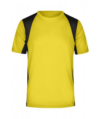 Men Men's Running-T Yellow/black 7362