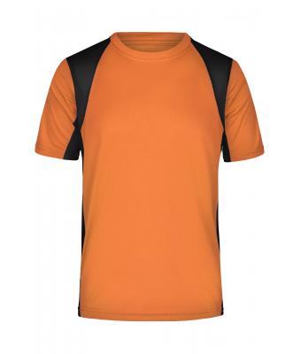 Homme T-shirt homme TOPCOOL® Orange/noir 7362