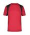 Homme T-shirt homme TOPCOOL® Rouge/noir 7362