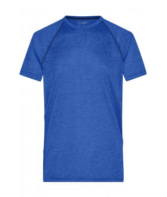 Men Men's Sports T-Shirt Blue-melange/navy 8465