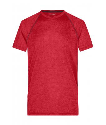 Herren Men's Sports T-Shirt Red-melange/titan 8465