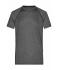 Herren Men's Sports T-Shirt Black-melange/black 8465