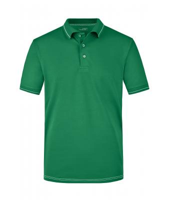 Herren Men's Elastic Polo Irish-green/white 7995