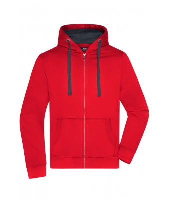 Herren Men's Hooded Jacket Red/carbon 8050