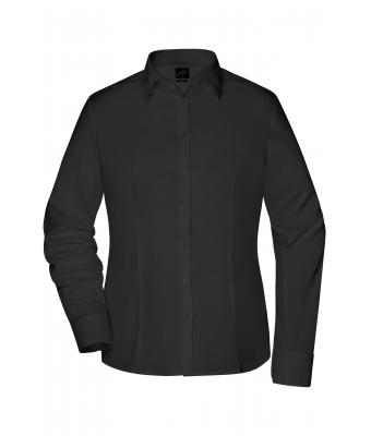 Damen Ladies`Shirt Slim Fit Black 8392