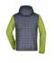 Uomo Men's Knitted Hybrid Jacket Kiwi-melange/anthracite-melange 8501