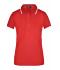 Donna Ladies' Polo Tipping Red/white 7564