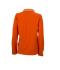 Damen Ladies' Polo Long-Sleeved Dark-orange/off-white 8086