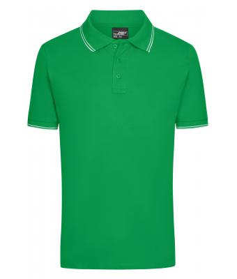 Herren Men's Polo Fern-green/white 8208